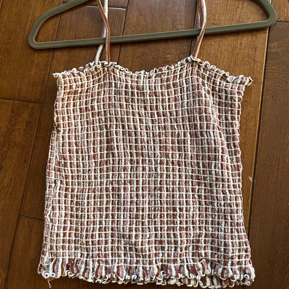Madewell rouched spaghetti strap tank with sweetheart neckline - Picture 2 of 2